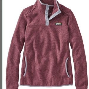 L.L.Bean quarter button up pullover fleece